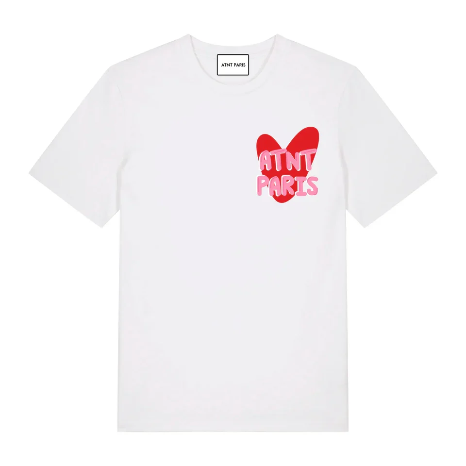 T-shirt Blanc Unisexe Trust love – Image 3