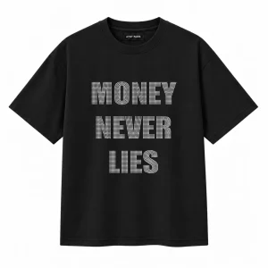 T-shirt Noir « Money Never Lies » – ATNT Paris